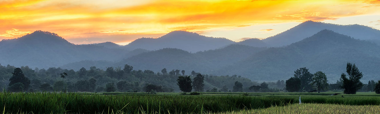 Mountain scene.