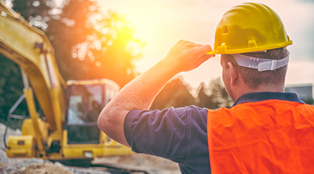 Construction worker at site.